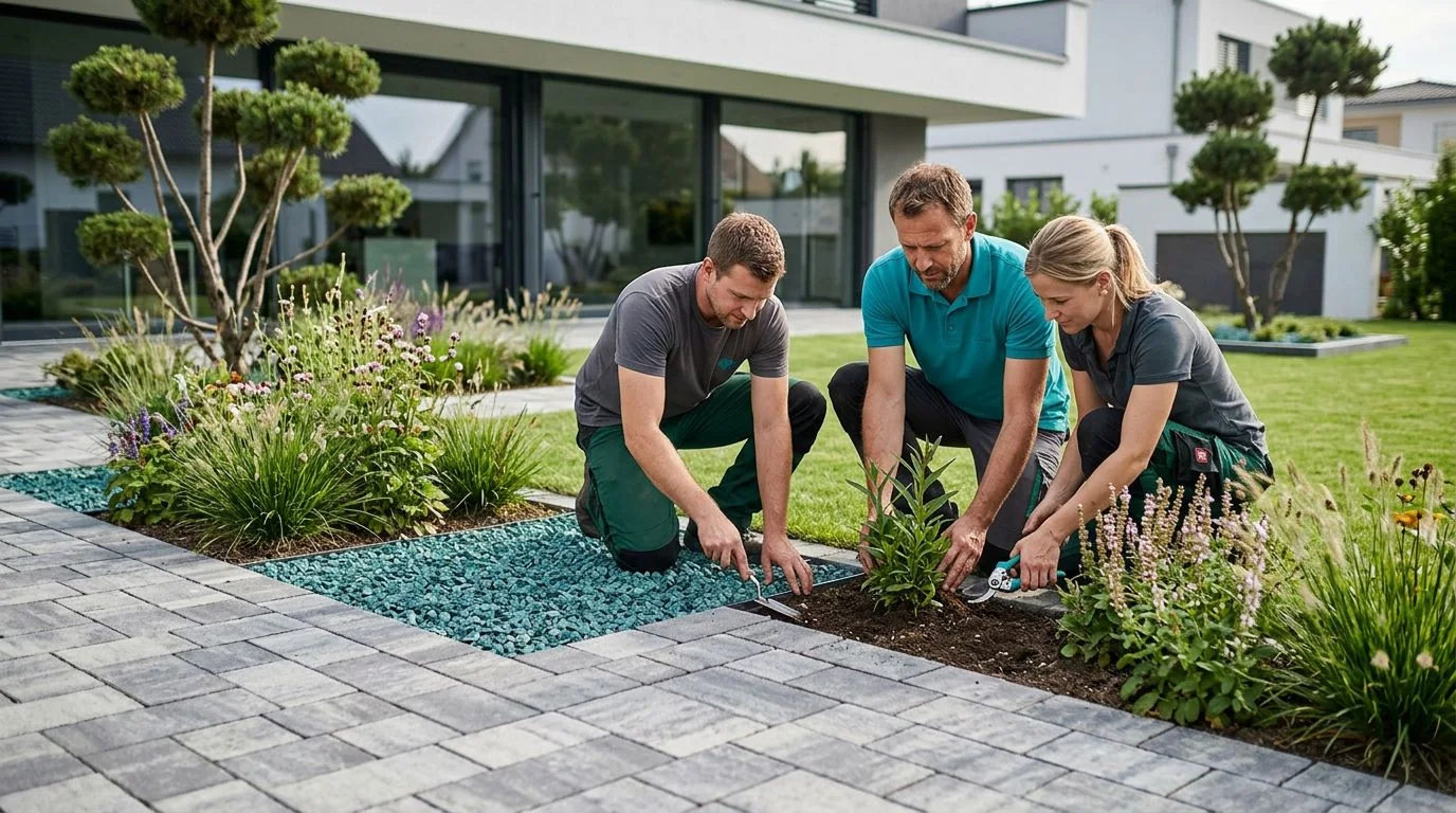 Hintergrund Gartenlandschaft
