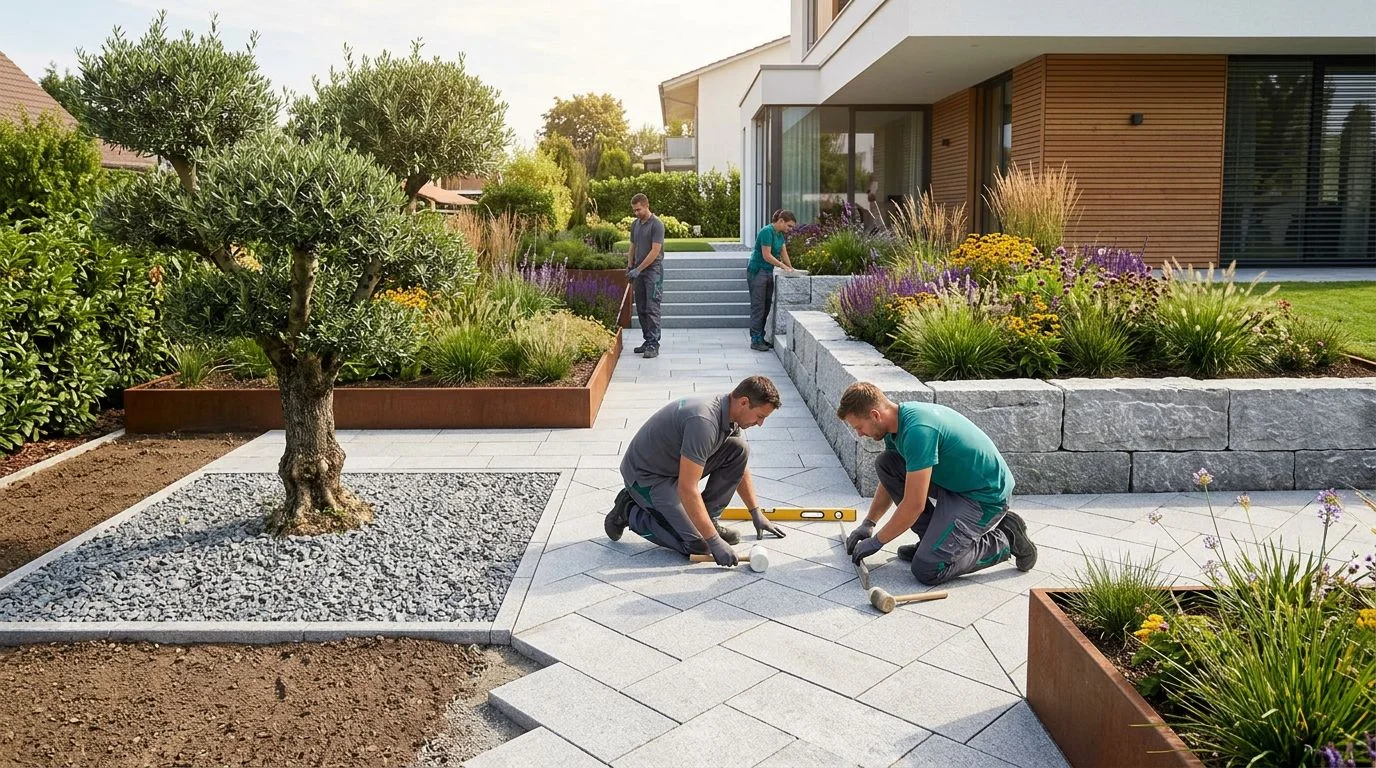 Gartenbau, Gestaltung und Natursteinarbeiten